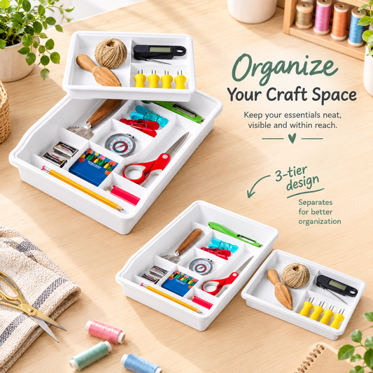 12-Compartment Sliding Drawer Organizer