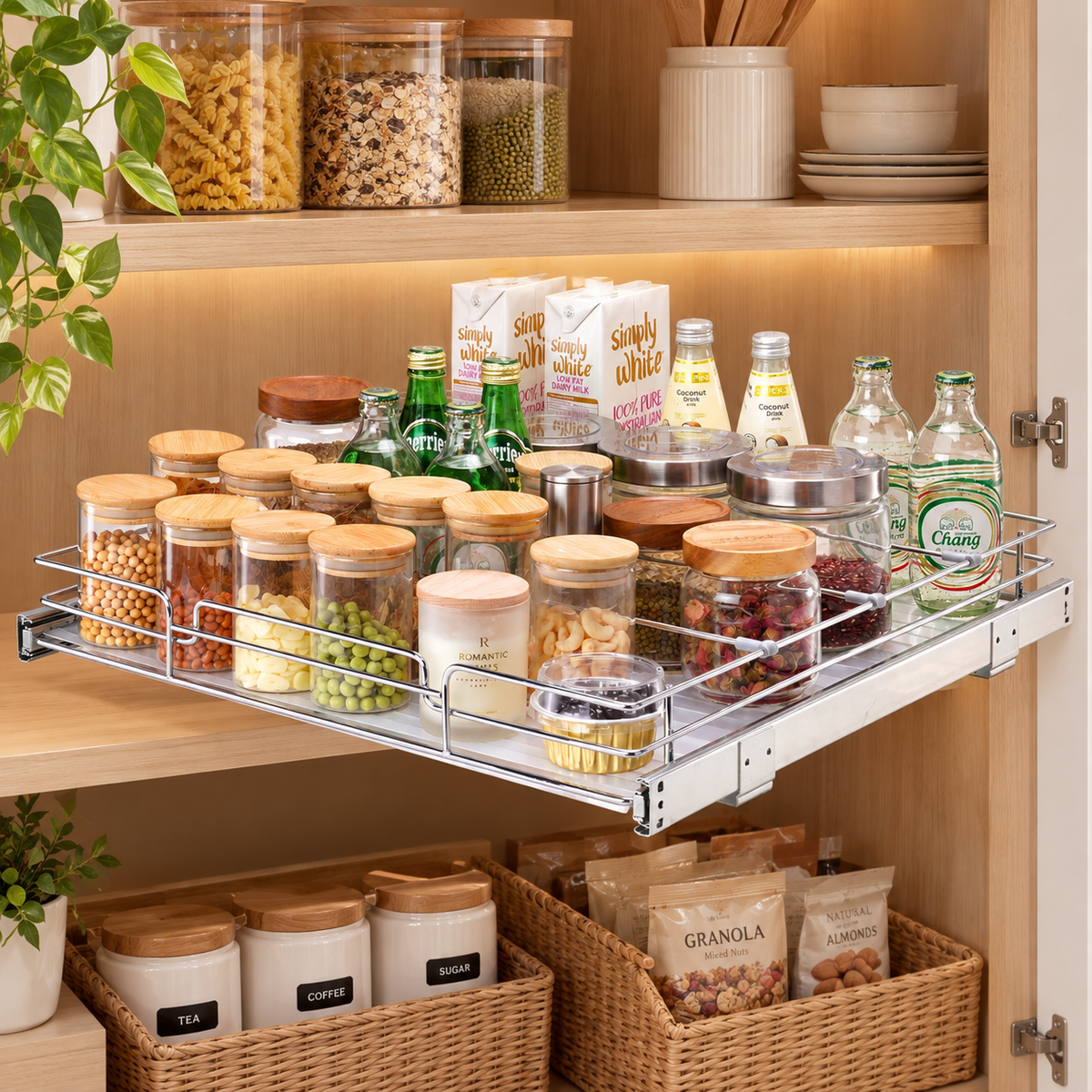 Pull-Out Sliding Cabinet Organizer