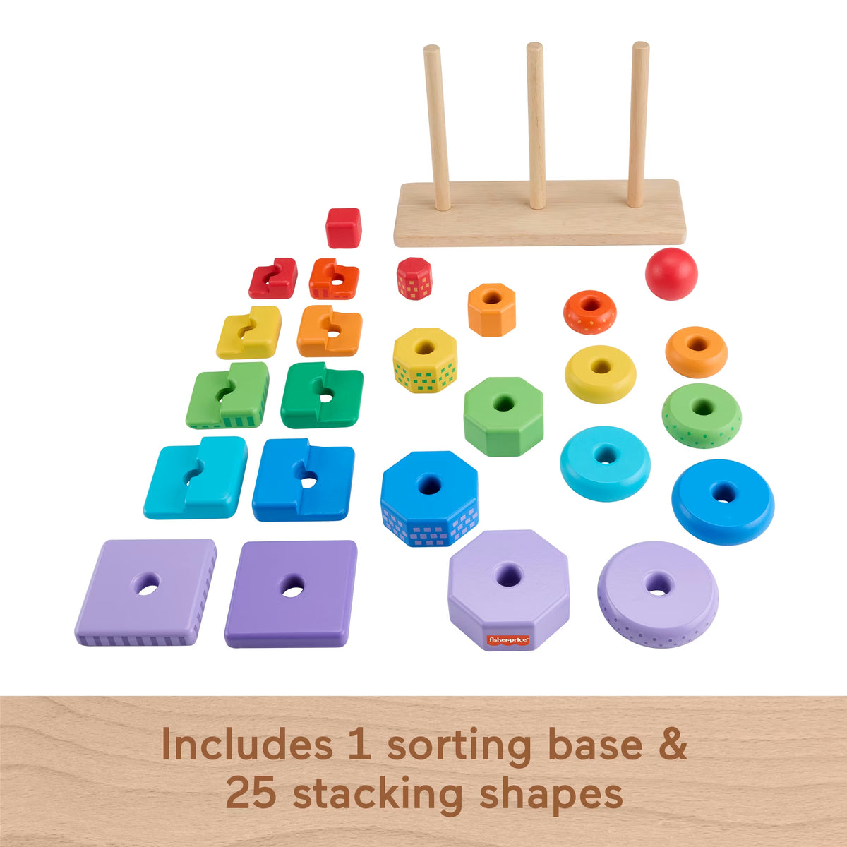 Wooden Rainbow Stacker