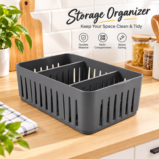 Adjustable Divider Stackable Organizer Bin