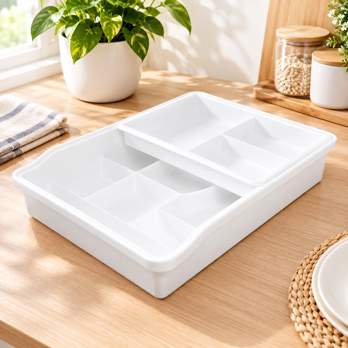 12-Compartment Sliding Drawer Organizer