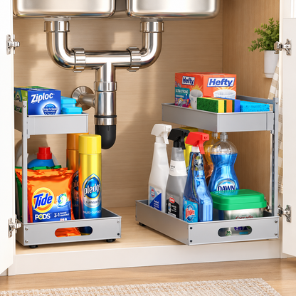 2-Tier Pull-Out Under-Sink Organizer