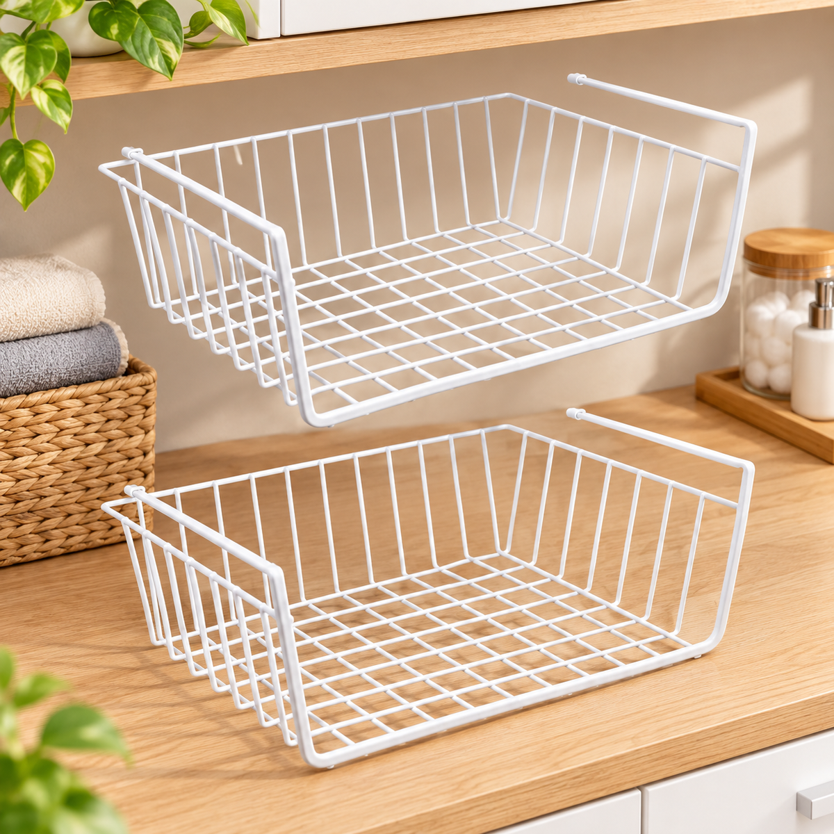 Under-Shelf Wire Storage Baskets