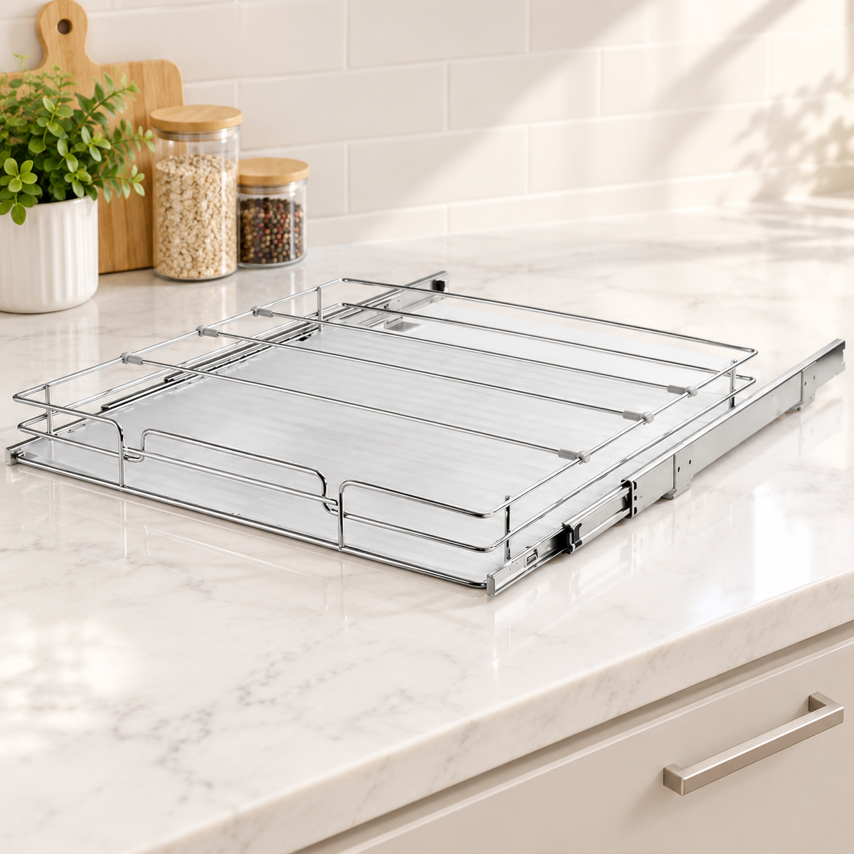 Pull-Out Sliding Cabinet Organizer
