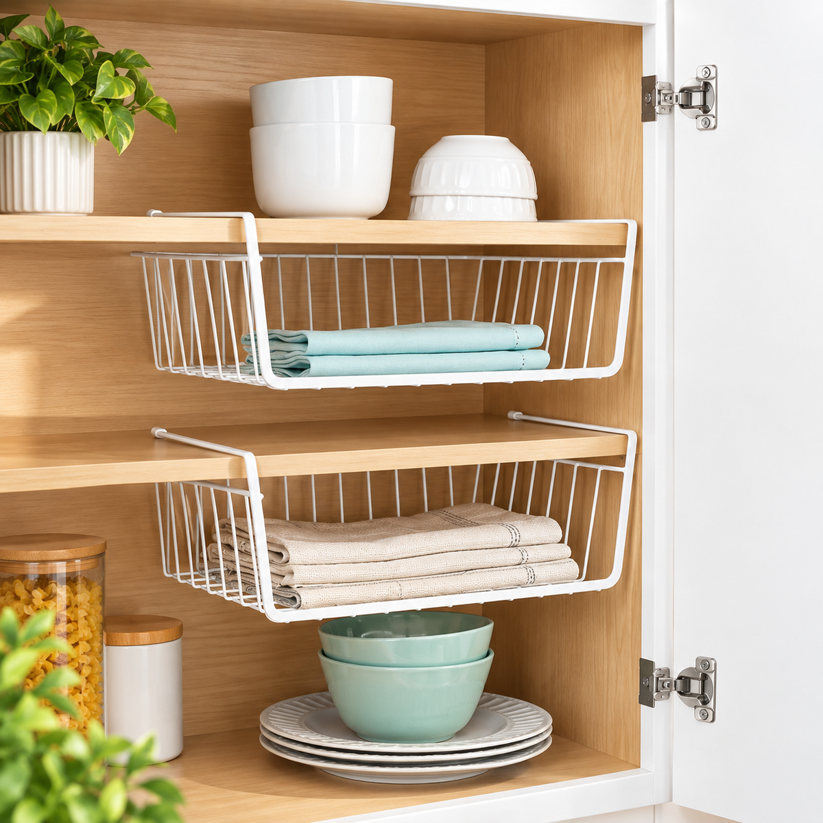 Under-Shelf Wire Storage Baskets