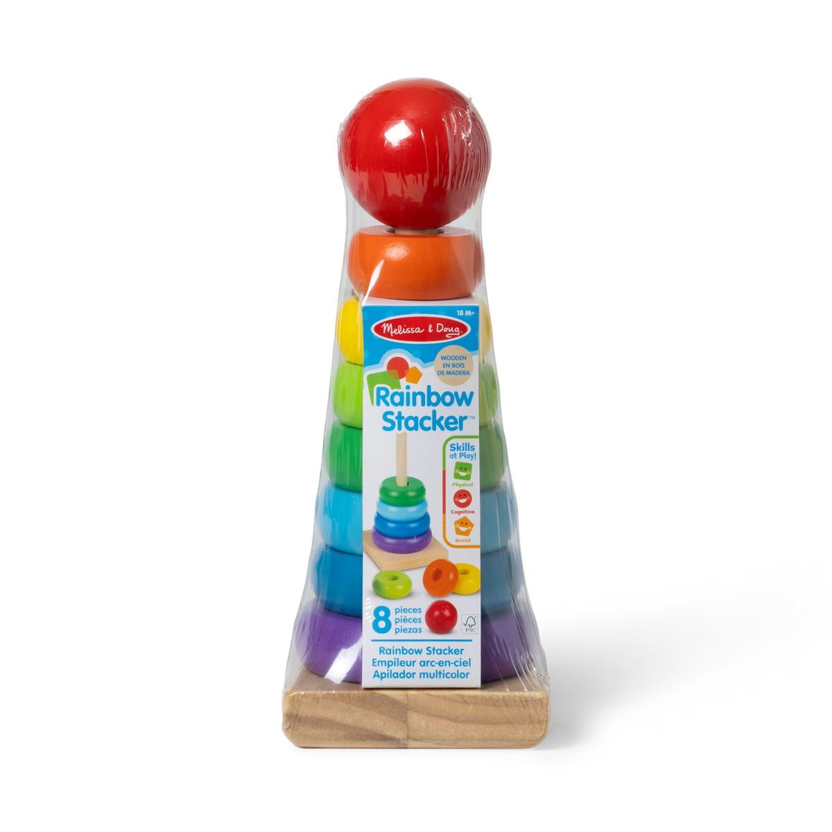 Wooden Rainbow Stacker