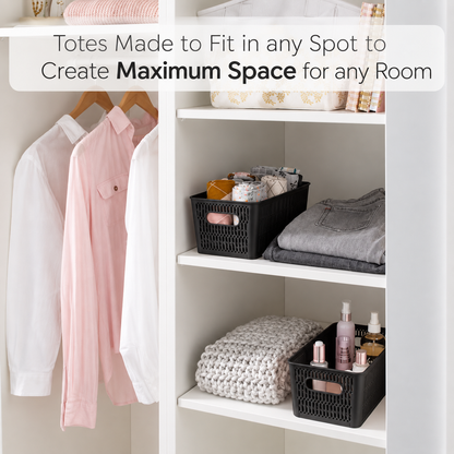 4-Pack Stackable Storage Baskets