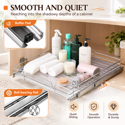 Pull-Out Sliding Cabinet Organizer