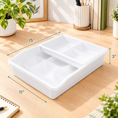12-Compartment Sliding Drawer Organizer