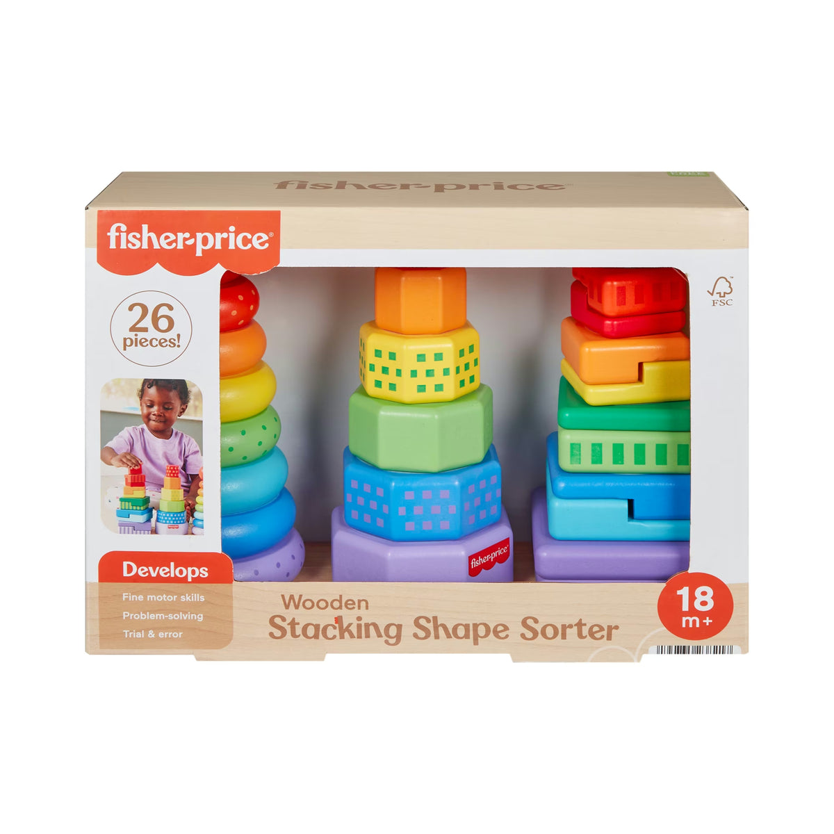 Wooden Shape Stacker